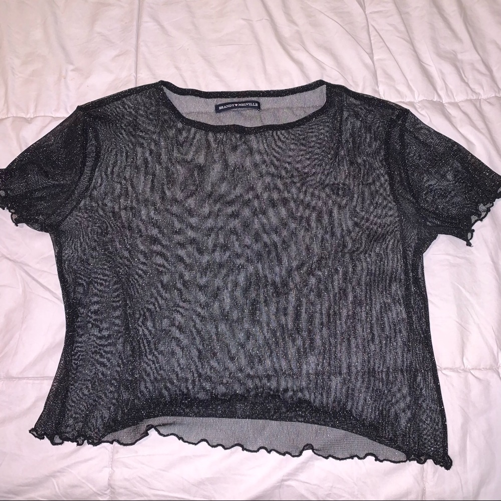 Brandy Melville Glitter Top - Picture 3 of 4